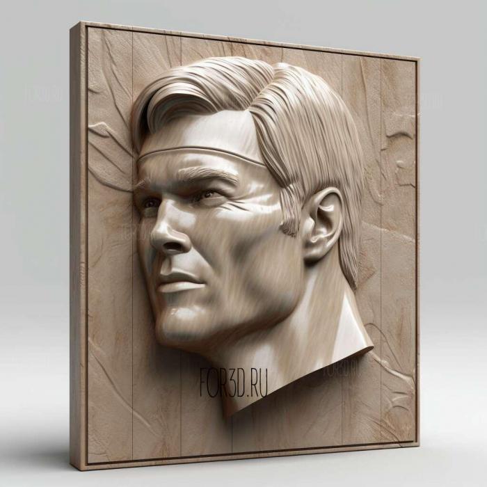 Tom Brady 2 stl model for CNC